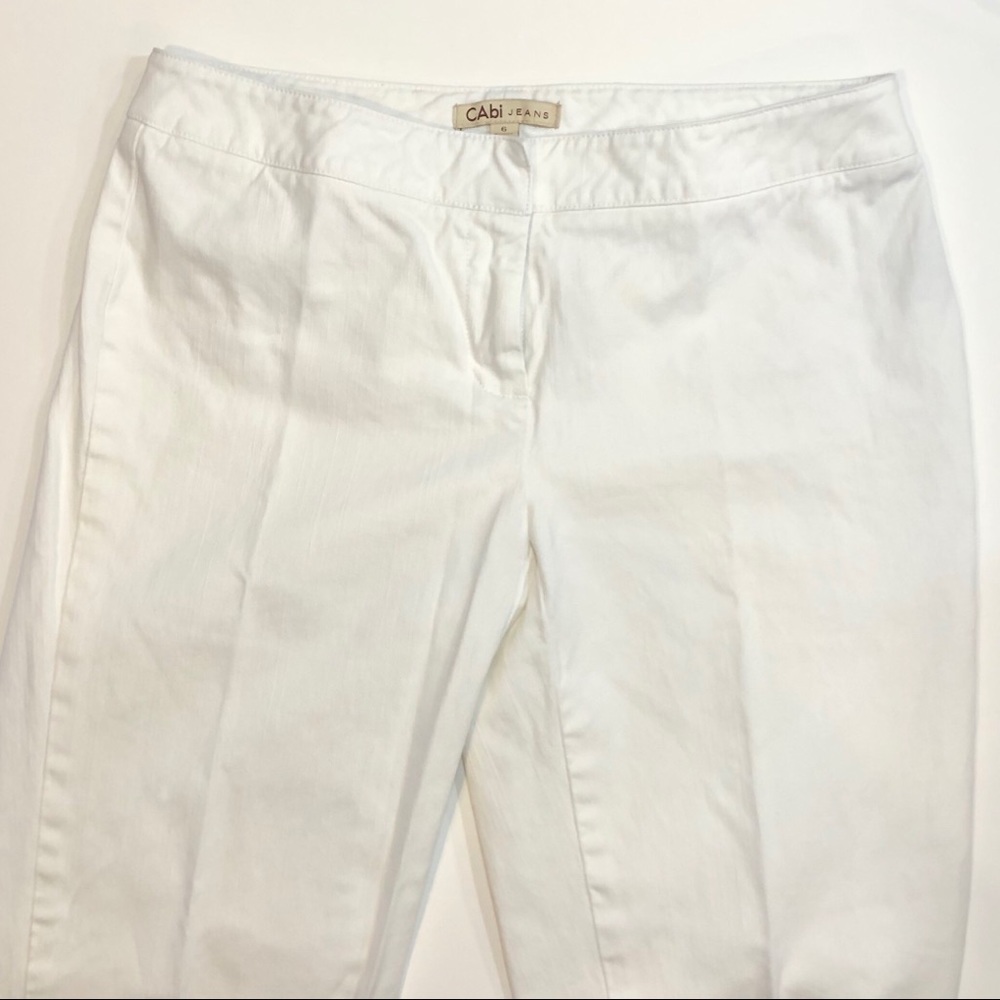 Cabi Jeans white cropped pants size 6